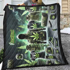 RealBud Camo Lightweight Quilt - Breathable Adventure Quilt with Edge-Wrapping Strips and Iconic RBC Guy Design - RealBud Camo
