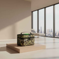 RealBud Camo Large Capacity Toiletry Organizer Bag with Dual Zipper and Hanging Hook