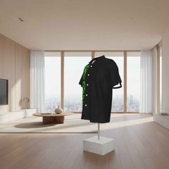 RealBud Camo Men's Hawaiian Shirt - Loose Fit Short Sleeve Button-Up with Pocket, Stretch Fabric - RealBud Camo