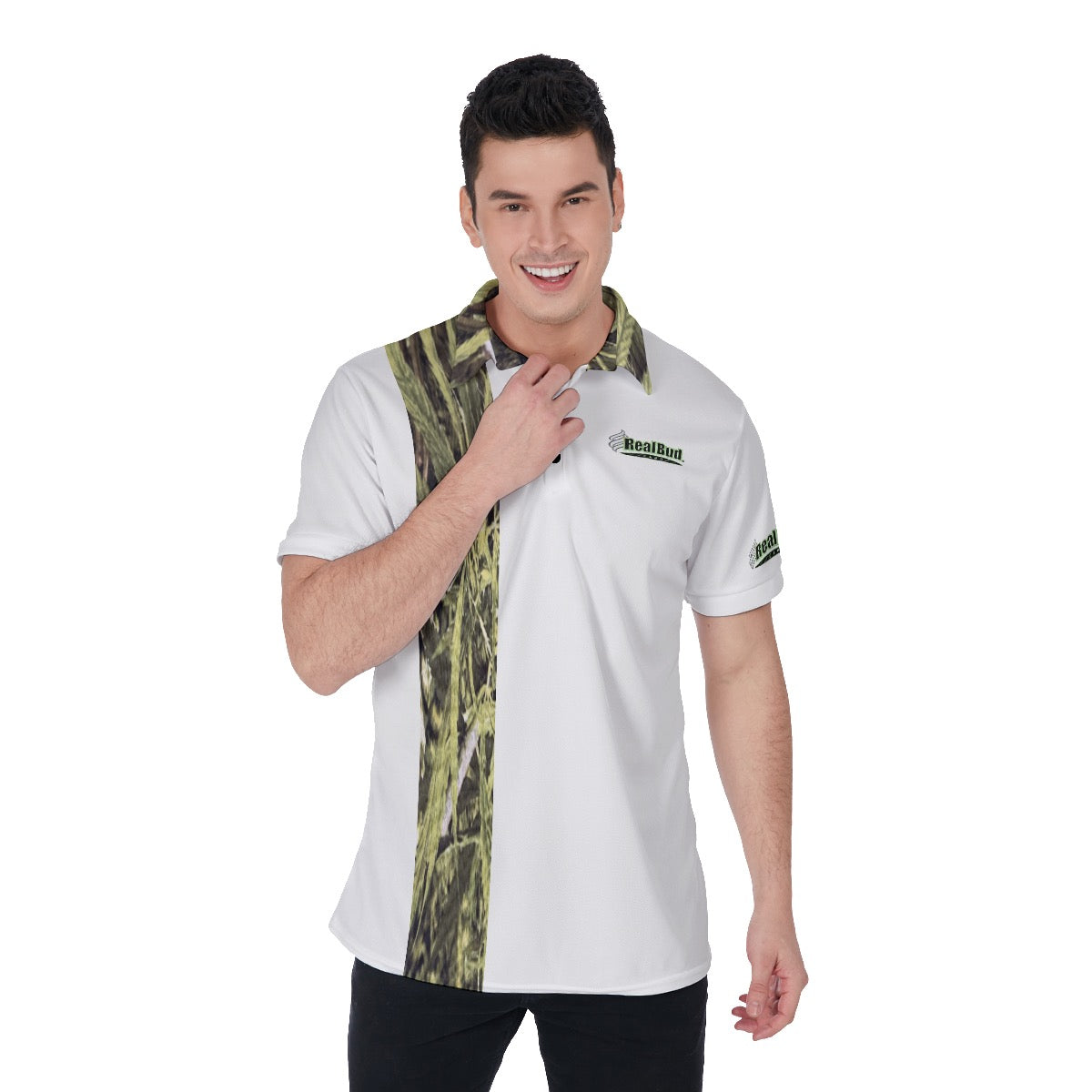 Vert line Men's Polo Shirt