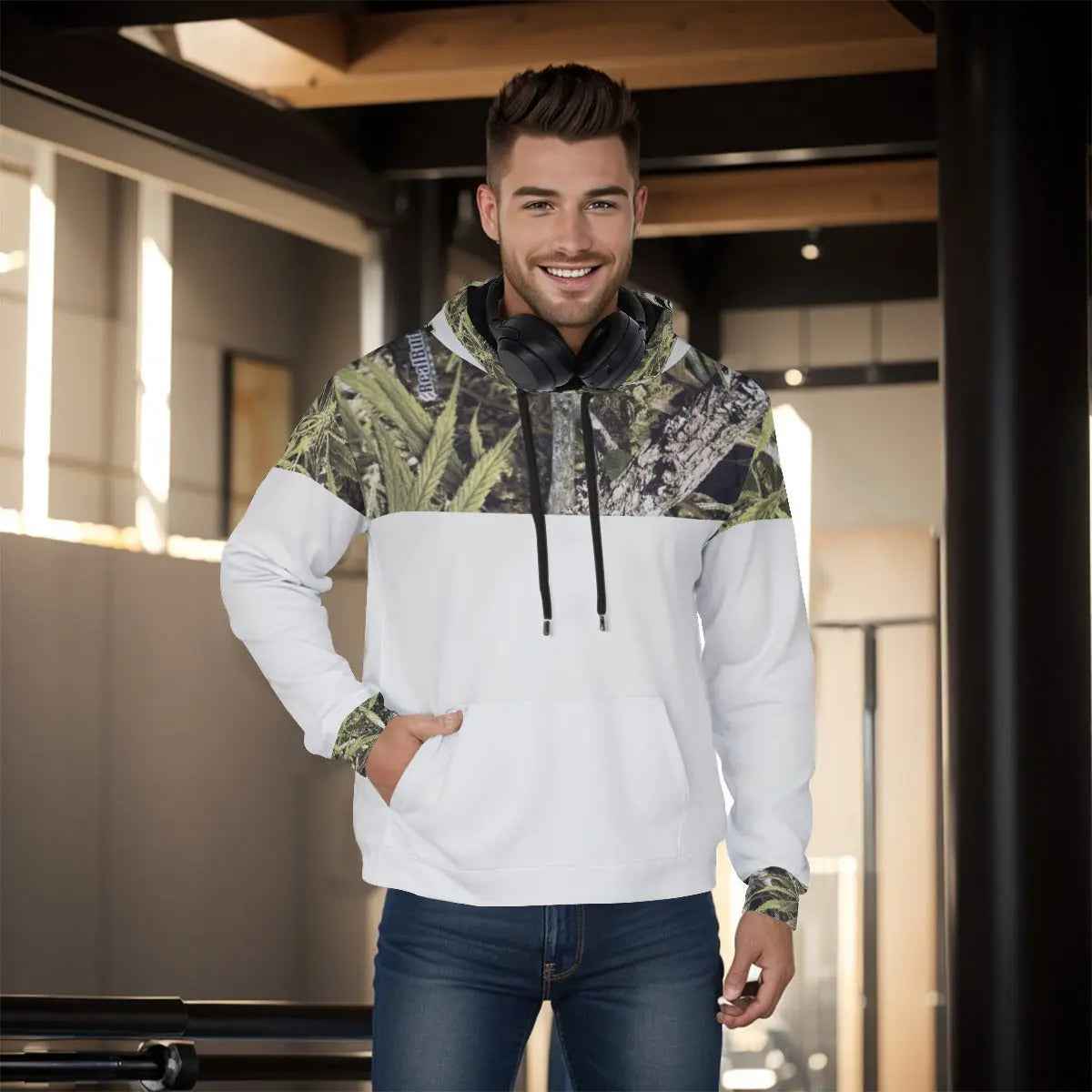 Men's White Hoodie - Premium Comfort and Style for Every Occasion - RealBud Camo