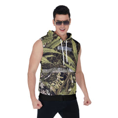 Men's Zipper-Up Sleeveless Hoodie