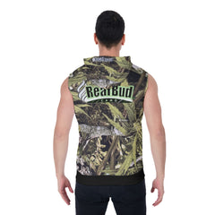 Men's Zipper-Up Sleeveless Hoodie