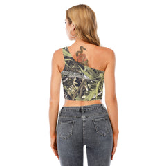 Women's One-Shoulder Cropped Top